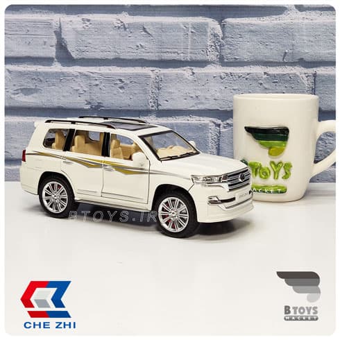 ماکت تویوتا لندکروز سفید چِژی دودزا(مقیاس:1/24)(TOYOTA Land Cruiser Chezhi) — تصویر ۶