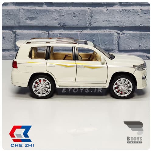 ماکت تویوتا لندکروز سفید چِژی دودزا(مقیاس:1/24)(TOYOTA Land Cruiser Chezhi) — تصویر ۳