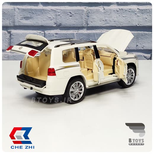 ماکت تویوتا لندکروز سفید چِژی دودزا(مقیاس:1/24)(TOYOTA Land Cruiser Chezhi) — تصویر ۲