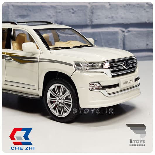 ماکت تویوتا لندکروز سفید چِژی دودزا(مقیاس:1/24)(TOYOTA Land Cruiser Chezhi) — تصویر ۵