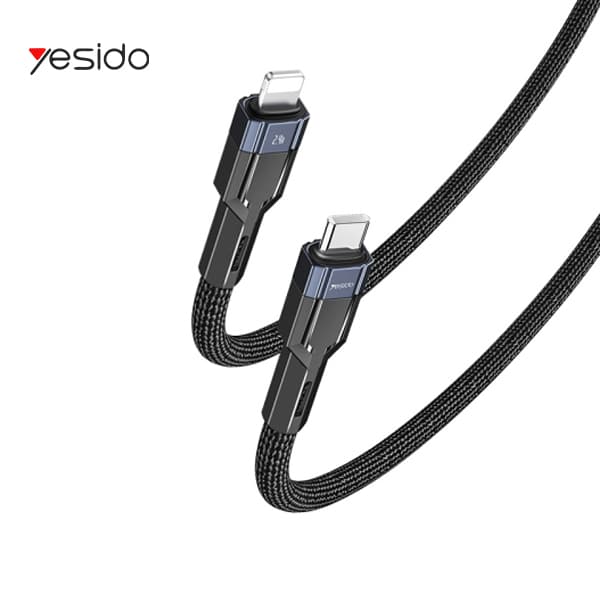 کابل شارژ TYPE-C به لایتنینگ یس ای دو مدل YESIDO CA107C-L 20W PD 1.2m — تصویر ۳