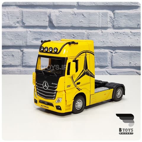ماکت کشنده مرسدس بنز اکتروس اورجینال زرد(1/36) mercedes benz actros — تصویر ۲
