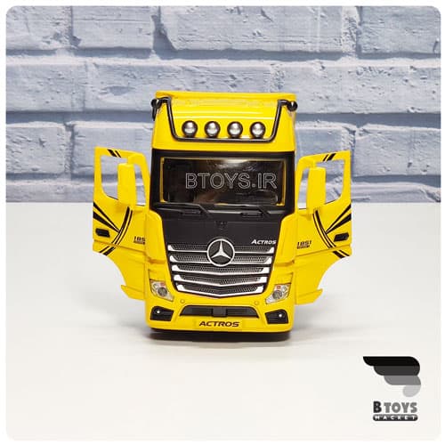 ماکت کشنده مرسدس بنز اکتروس اورجینال زرد(1/36) mercedes benz actros — تصویر ۶