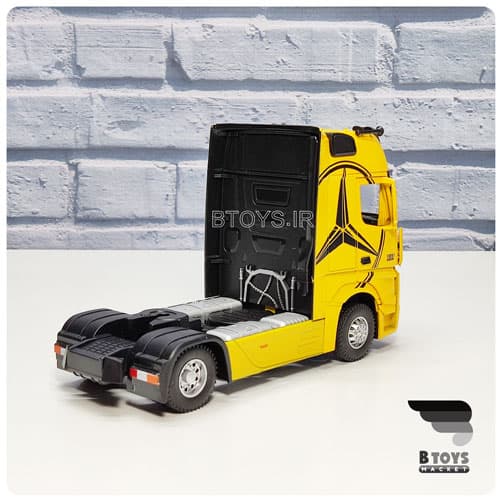 ماکت کشنده مرسدس بنز اکتروس اورجینال زرد(1/36) mercedes benz actros — تصویر ۳