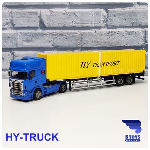 ماکت تریلی کانتینر بر اسکانیا های تراک(1/50)Scania HY-TRUCK