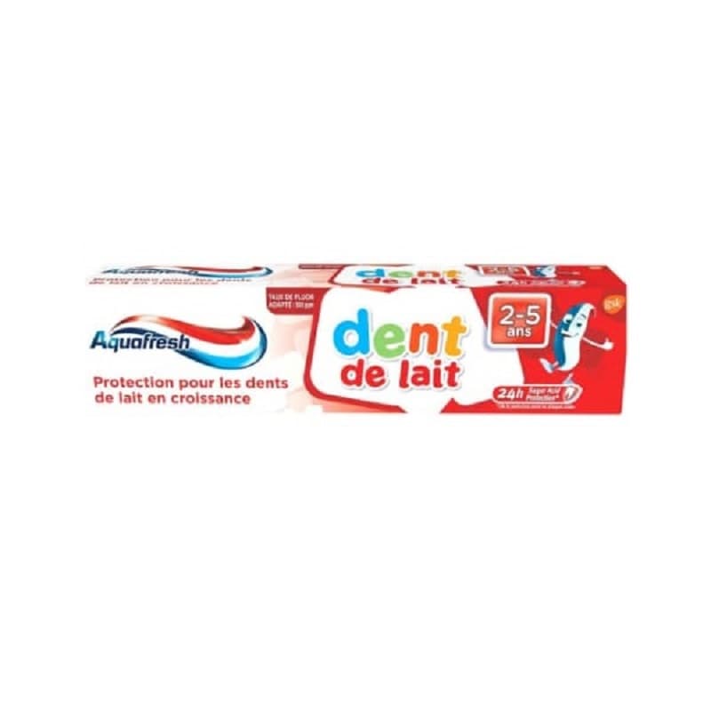 خمیردندان کودک 2 تا 5 سال آکوافرش مدل Dent de Lait حجم 50 میل