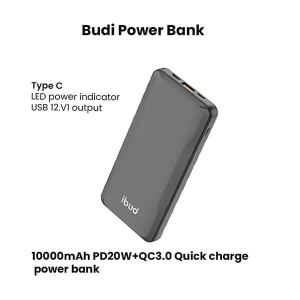 پاوربانک فست بودی مدل BUDI PB802QB ظرفیت 10000 میلی آمپر ساعت — تصویر ۷