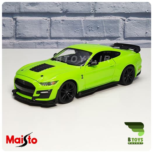 ماکت ماشین فلزی موستانگ شلبی جی تی 500 سبز( Mustang Shelby GT500 Maisto)