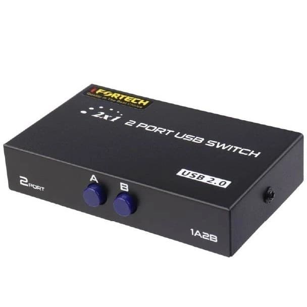 سوییچ پرینتر دستی ۲ پورت آی فورتک مدل I FORTECH USB SWITCH 2PORT — تصویر ۲