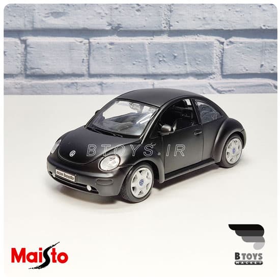 ماکت فلزی فولکس واگن بیتل جدید مشکی(Volkswagen New Beetle Maisto)