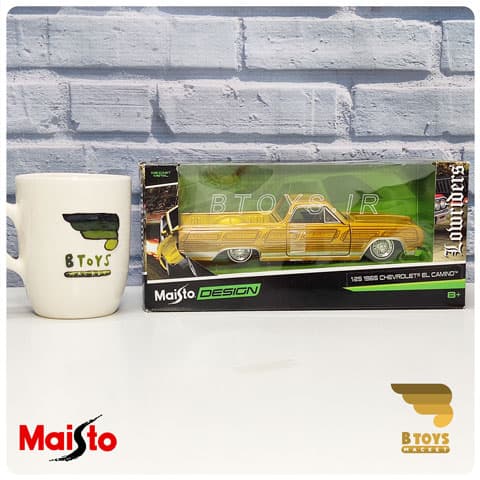 ماکت ماشین فلزی وانت شورولت ال کامینو 1965طلایی(Chevrolet Elcamino Maisto) — تصویر ۴