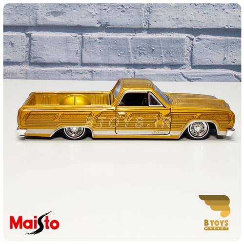 ماکت ماشین فلزی وانت شورولت ال کامینو 1965طلایی(Chevrolet Elcamino Maisto) — تصویر ۷