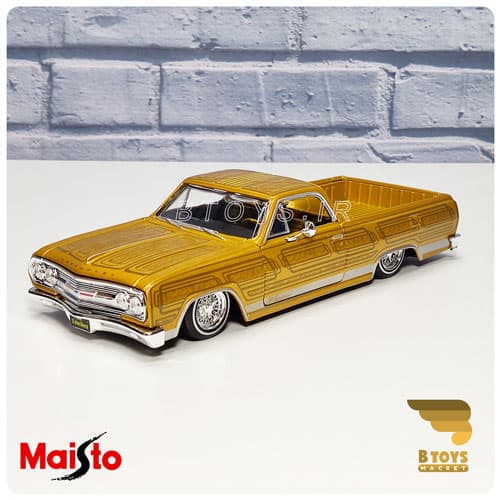 ماکت ماشین فلزی وانت شورولت ال کامینو 1965طلایی(Chevrolet Elcamino Maisto)