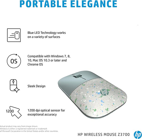 ماوس بی سیم اچ پی اورجینال مدل HP Z3700 — تصویر ۴