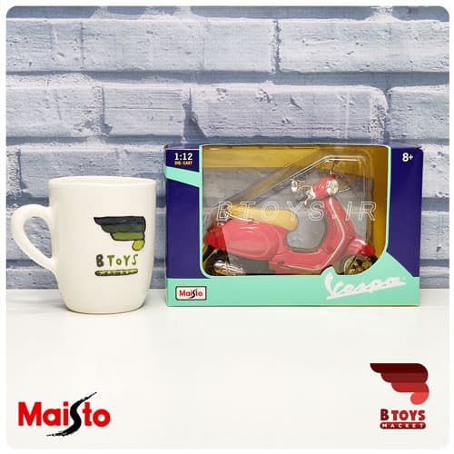 ماکت موتور فلزی وسپا قرمز(Vespa Maisto) — تصویر ۴