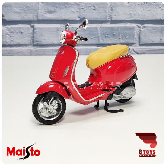 ماکت موتور فلزی وسپا قرمز(Vespa Maisto)