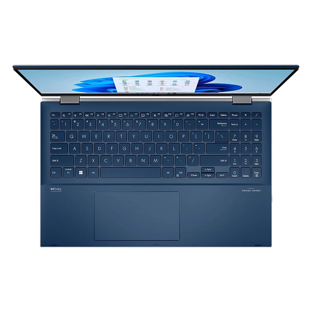 لپ ایسوس بدون باتری ASUS Zenbook Pro 15 Flip OLED | i7-12700H | 16G | 512G | INTEL (R) IRIS (R) XE | 15.6”2k X360 TOUCH OLED (استوک) — تصویر ۳