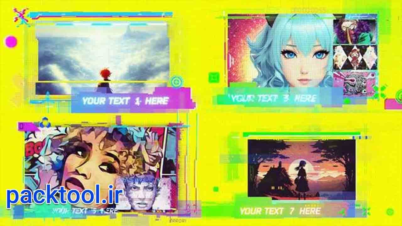 دانلود پروژه آماده پریمیر اسلایدشو سایبرپانک Cyberpunk Slideshow