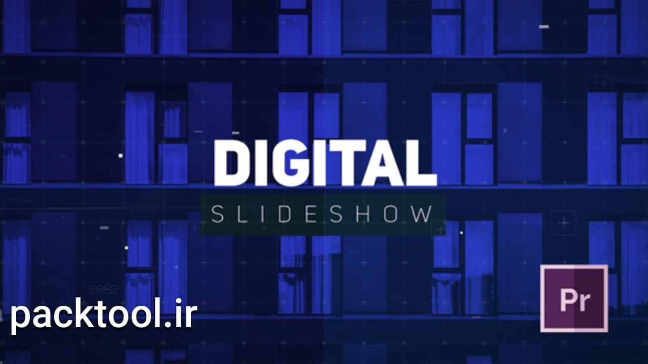 دانلود پروژه آماده پریمیر پرو اسلایدشو دیجیتال و تکنولوژی Digital Slideshow