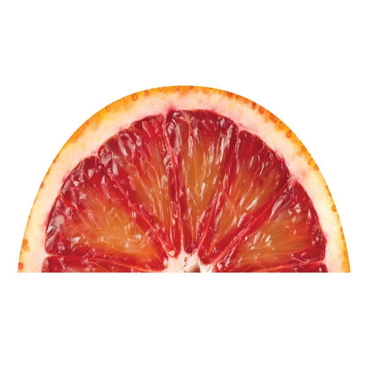 پادری مخمل نیم دایره طرح میوه و چوب 50*90 — تصویر ۳