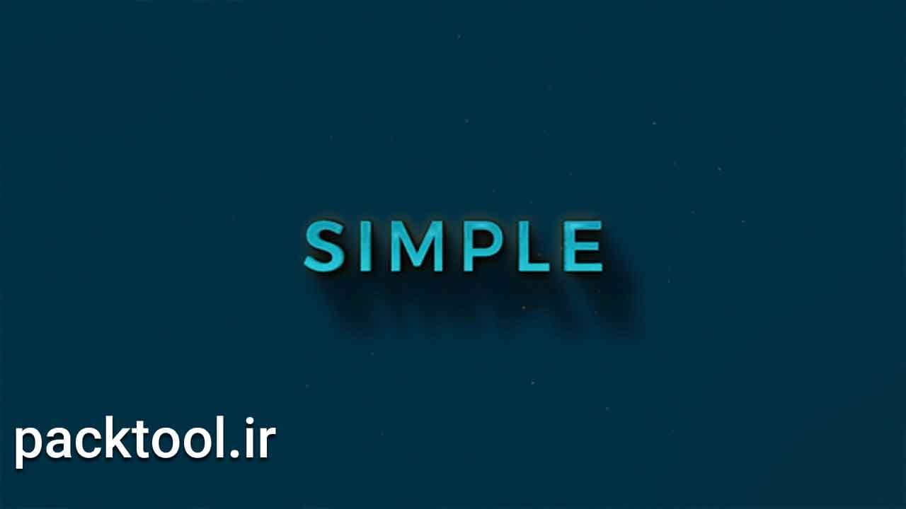 دانلود پروژه آماده پریمیر اینترو متن مینیمال Minimal Text Inro