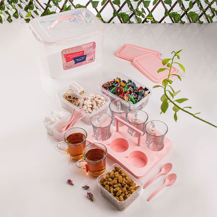 سرویس چای و صبحانه خوری 20 پارچه 6 نفره الگانس تاپکو(8)