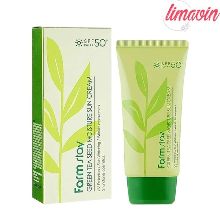 کرم ضد آفتاب بدون رنگ فارم استی SPF 50 مدل چای سبز ‌مناسب پوست‌های چرب و مختلط حجم 70 میلی‌لیتر — تصویر ۳