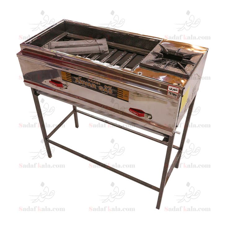 کباب پز استیل 80 سانت اجاقی پایه دار انوار