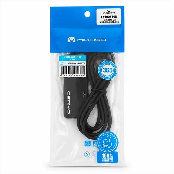 هاب 4 پورت MIKUSO USB2.0 مدل HUB-010 طول 1.2 متر — تصویر ۳