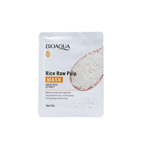 ماسک ورقه ای صورت برنج بیوآکوا BIOAQUA