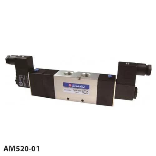 منیفولدی شیر برقی پنوماتیک شاکو سایز 1/8 اینچ با کد فنی AM520-01