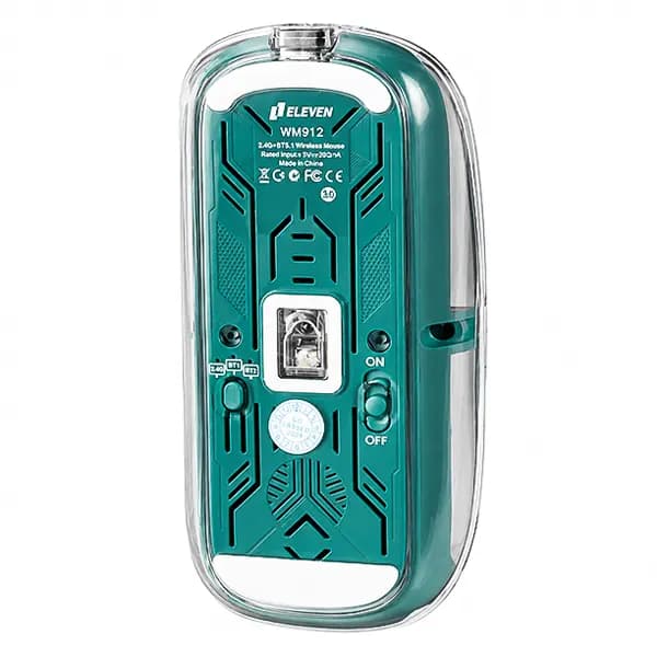 ماوس شفاف Bluetooth & wireless سایلنت شارژی ایلون مدل WM912 — تصویر ۵