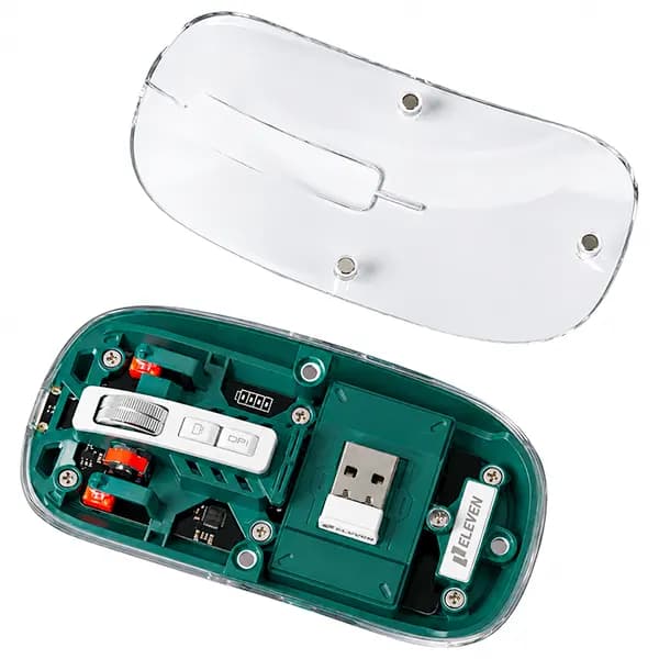 ماوس شفاف Bluetooth & wireless سایلنت شارژی ایلون مدل WM912 — تصویر ۴