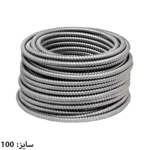 لوله خرطومی گالوانیزه بدون روکش رهورد خراسان سایز 100 — تصویر ۲