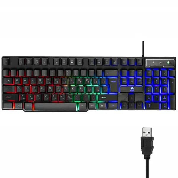 کیبورد مخصوص بازی RGB پی نت مدل KB-1100 — تصویر ۲