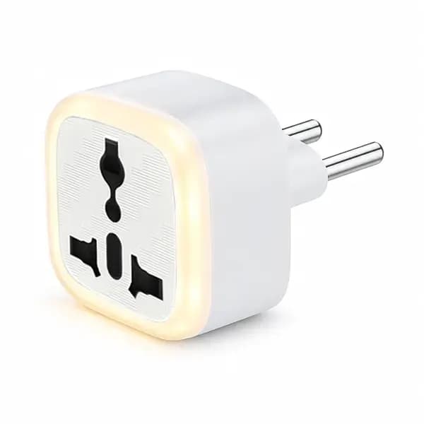 تبدیل برق 3 به 2 چراغ دار TB-369 مدل A02