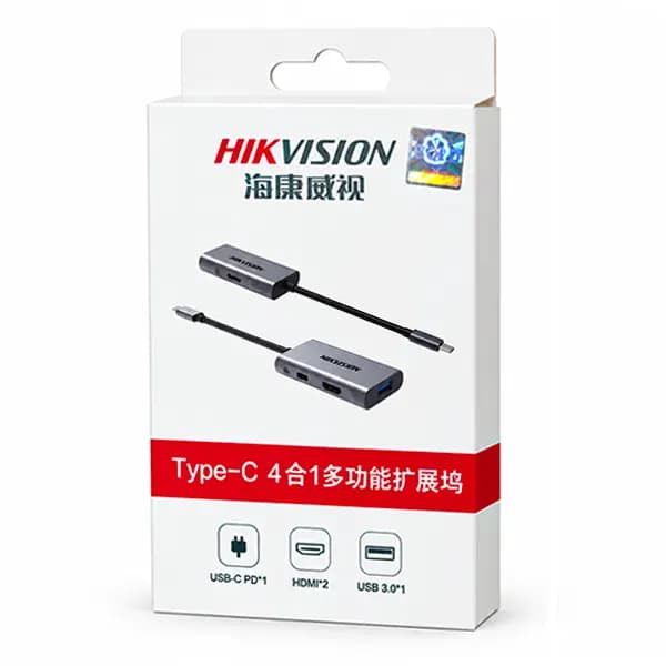تبدیل 4 کاره تایپ سی HIKVISION مدل DS-1DS05 اورجینال — تصویر ۳