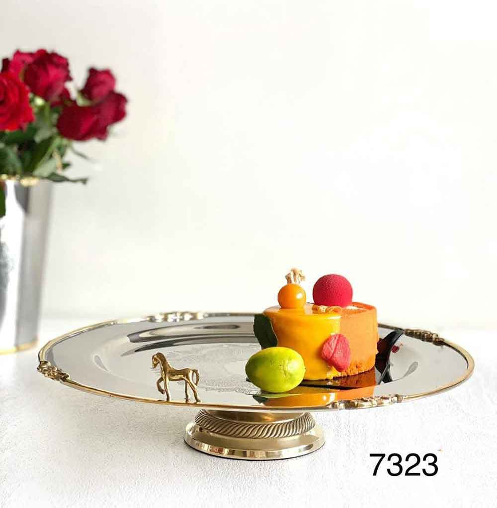 شیرینی خوری پایه دار بزرگ هندی (7323)