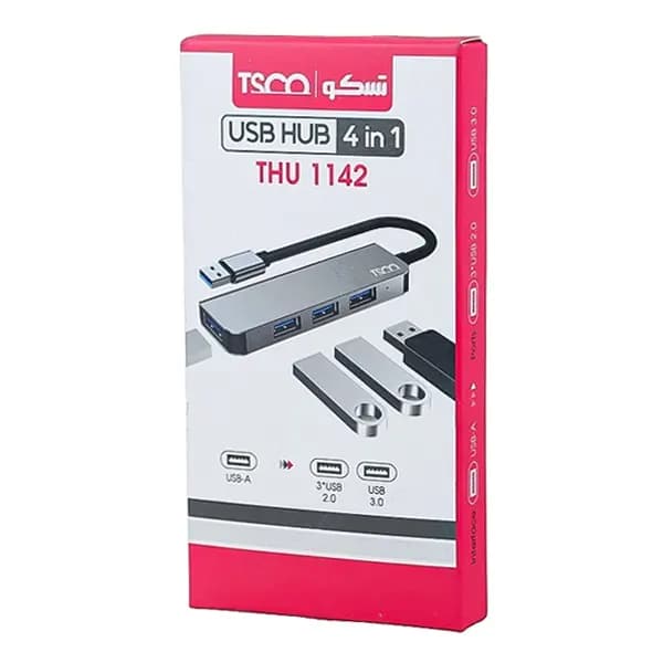 هاب USB چهار پورت تسکو مدل THU 1142 — تصویر ۲