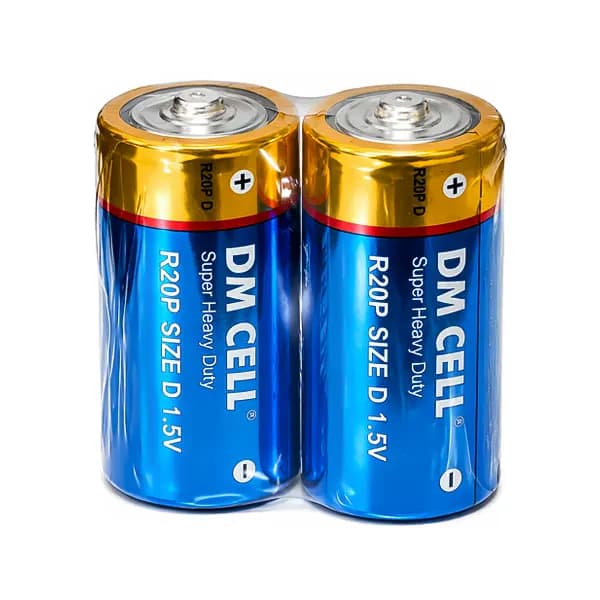 باتری بزرگ شیرینک DM CELL مدل R20P بسته 2 عددی — تصویر ۲