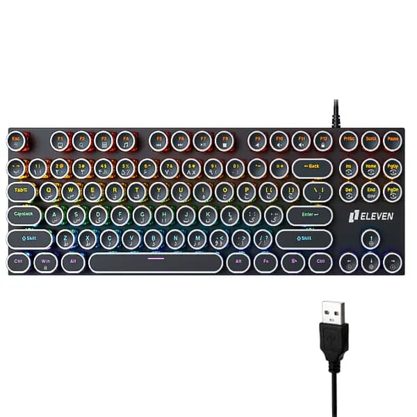 کیبورد مخصوص بازی مکانیکال RGB ایلون مدل ENIGMA