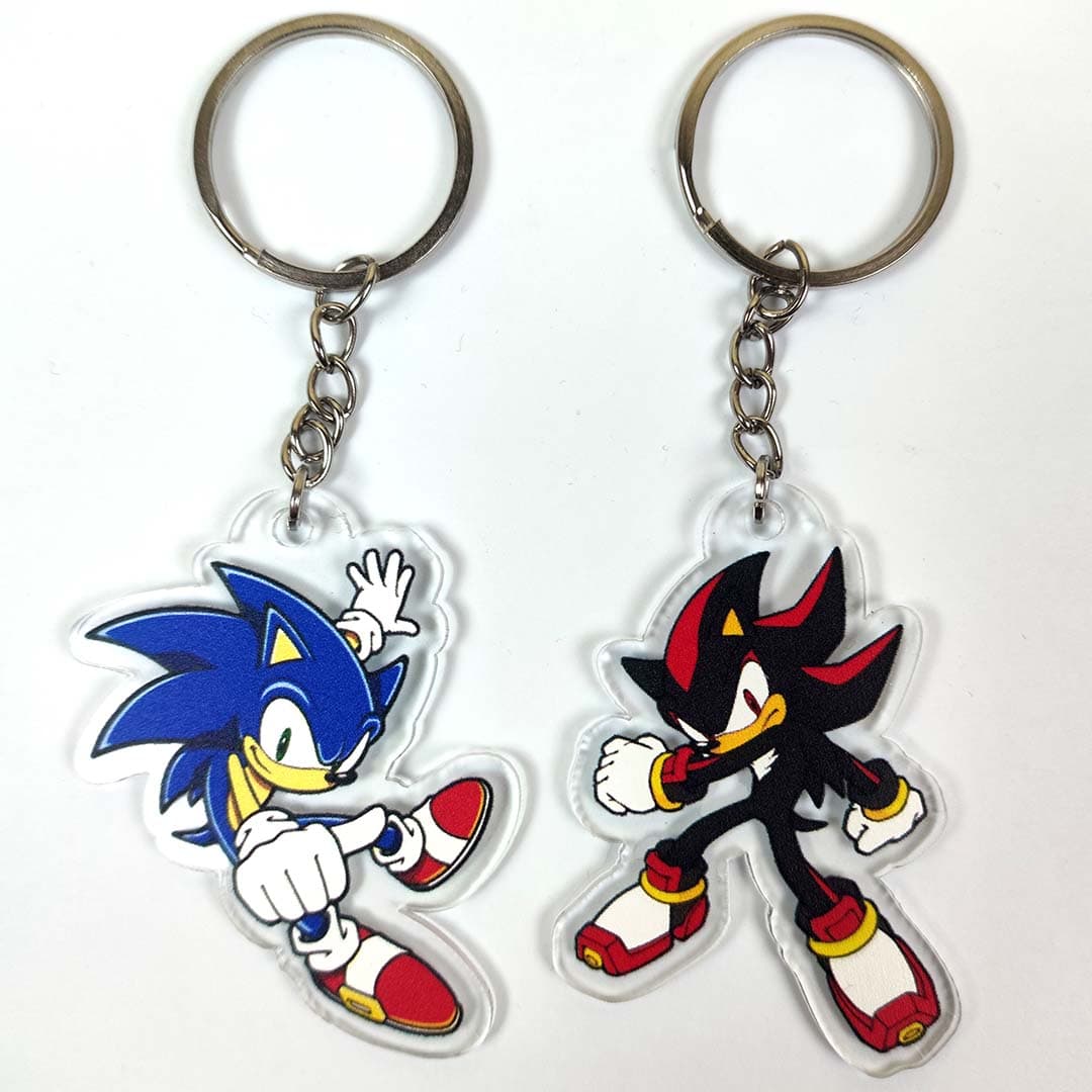 جاکلیدی Sonic طرح Sonic and Shadow Duo Pose — تصویر ۲