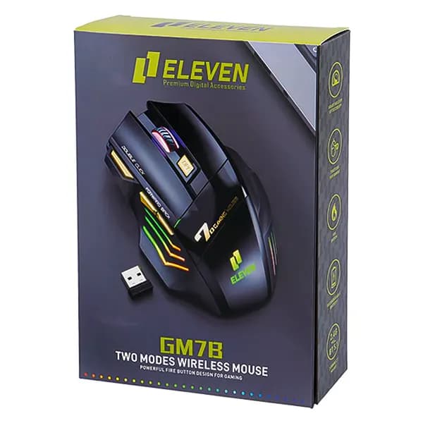 ماوس Bluetooth & wireless مخصوص بازی شارژی ایلون مدل GM7B — تصویر ۲