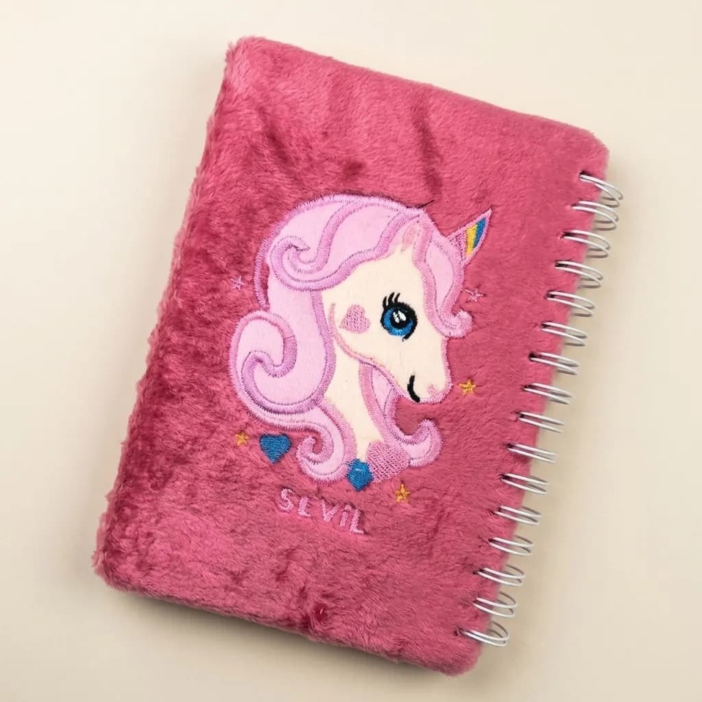 دفتر سیمی یونیکورن پشمالو | مدل فِلافی (Fluffy Unicorn) — تصویر ۸