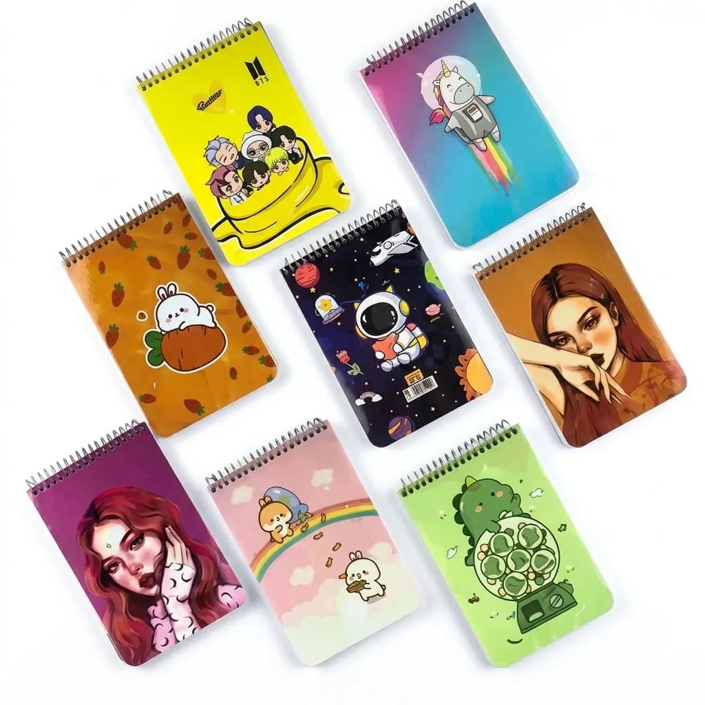 دفترچه سیمی سویل | طرح کیوت (Sevil Cute Notebook) — تصویر ۱۰