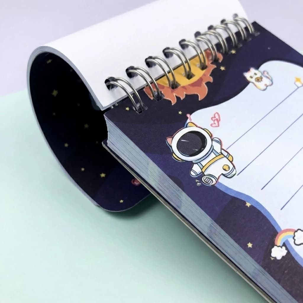 دفترچه سیمی سویل | طرح کیوت (Sevil Cute Notebook) — تصویر ۱۲