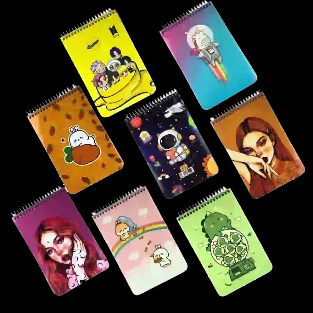 دفترچه سیمی سویل | طرح کیوت (Sevil Cute Notebook)