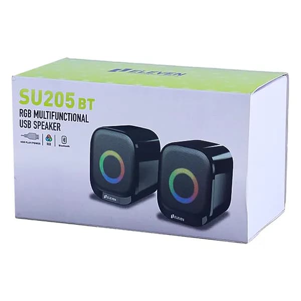 اسپیکر بلوتوثی دو تکه RGB ایلون مدل SU205BT — تصویر ۳