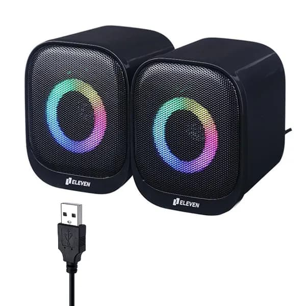 اسپیکر بلوتوثی دو تکه RGB ایلون مدل SU205BT