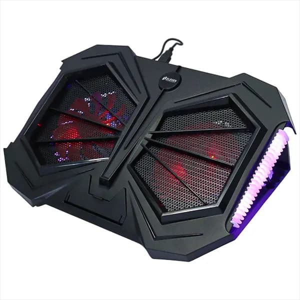 پایه خنک کننده 2 فن لپ تاپ RGB ایلون مدل N707